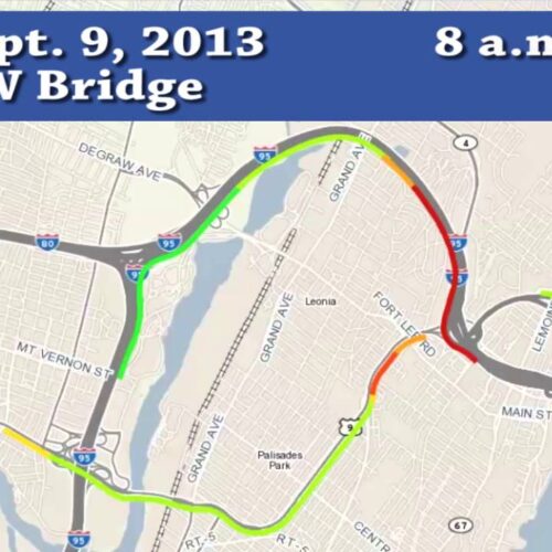 INRIX Traffic compares George Washington Bridge traffic: Sept. 9 to Sept. 16