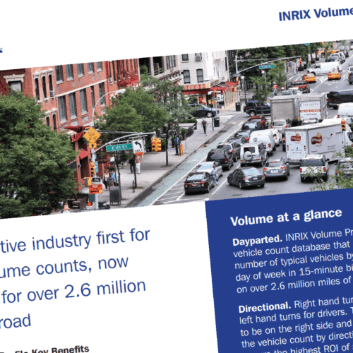 INRIX Volume Profile Brochure