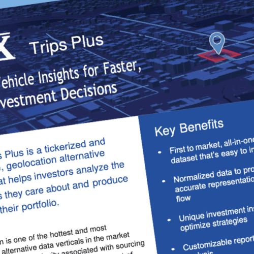 INRIX Trips Plus Datasheet