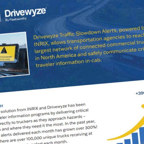 Drivewyze & INRIX Traffic Slowdown Alerts Brochure