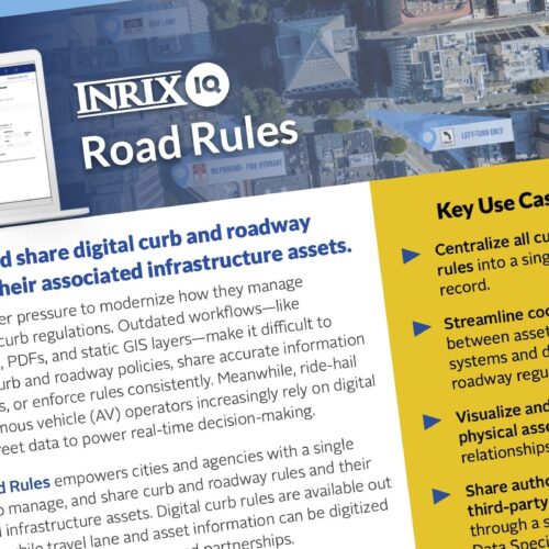 INRIX Road Rules Brochure