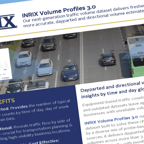 INRIX Volume Profiles 3.0 Brochure