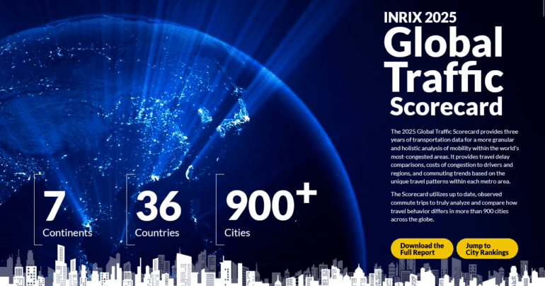 INRIX Global Traffic Scorecard for 2025